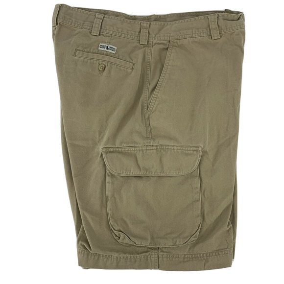 Men's Polo by‎ Ralph Lauren Flat Front Classic Chino Cargo Shorts Beige Size 34 - Picture 6 of 7